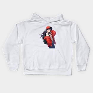 Misato Katsuragi Anime girl Illustration streetwear Kids Hoodie